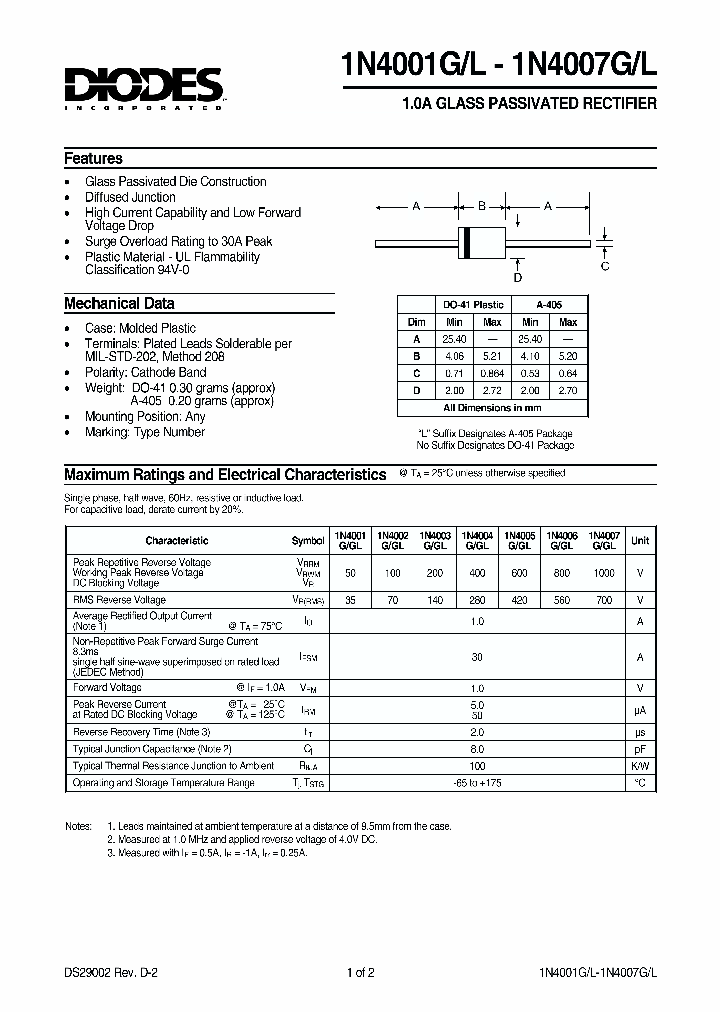 1N4007GL_154754.PDF Datasheet