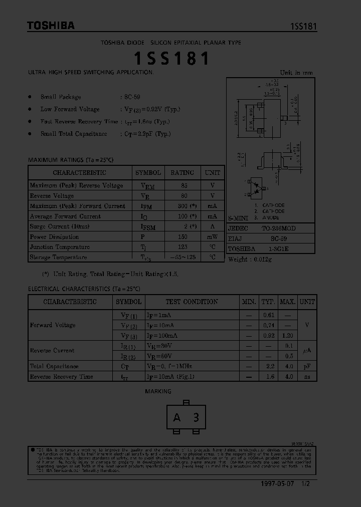 1SS181_16378.PDF Datasheet