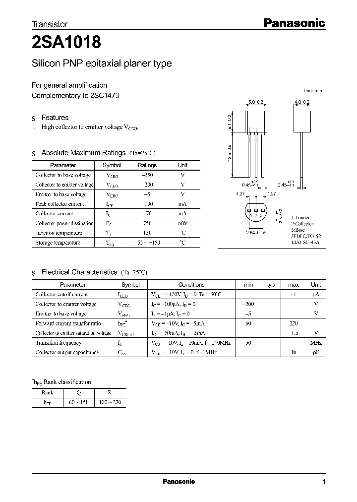 2SA1018_5980.PDF Datasheet