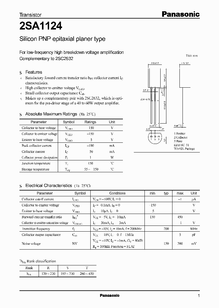 2SA1124_6036.PDF Datasheet