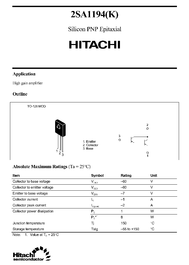 2SA1194_6061.PDF Datasheet