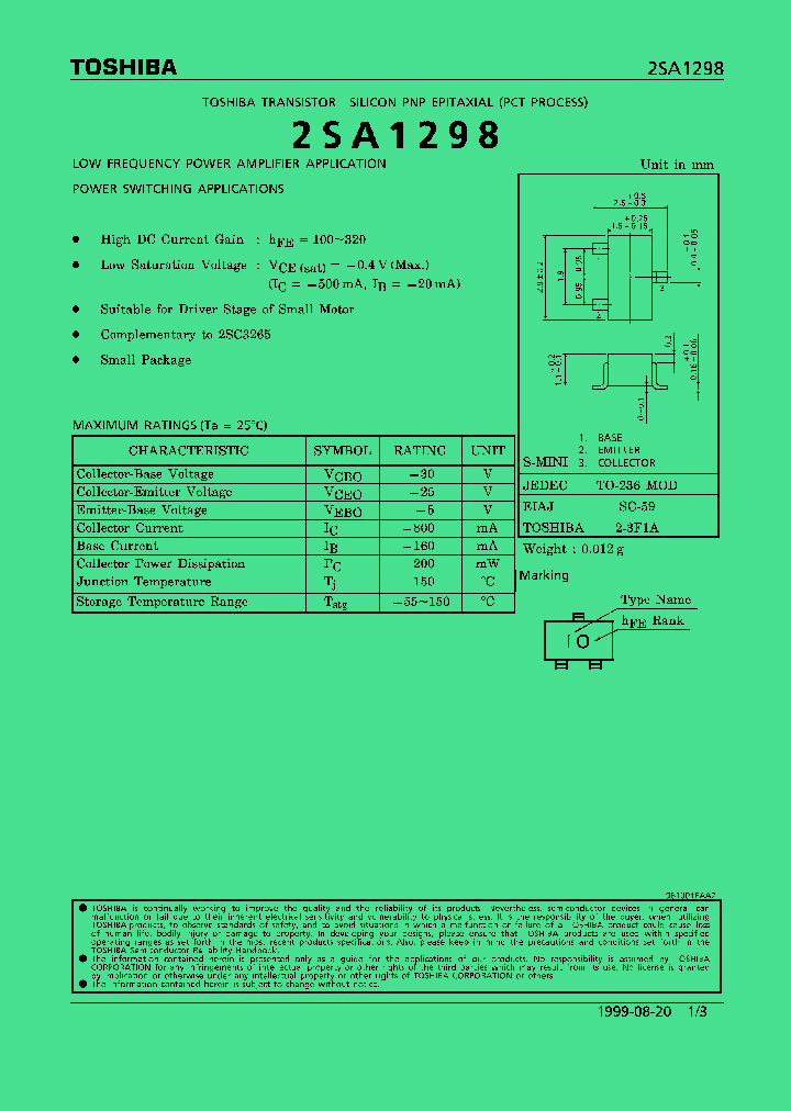 2SA1298_179064.PDF Datasheet
