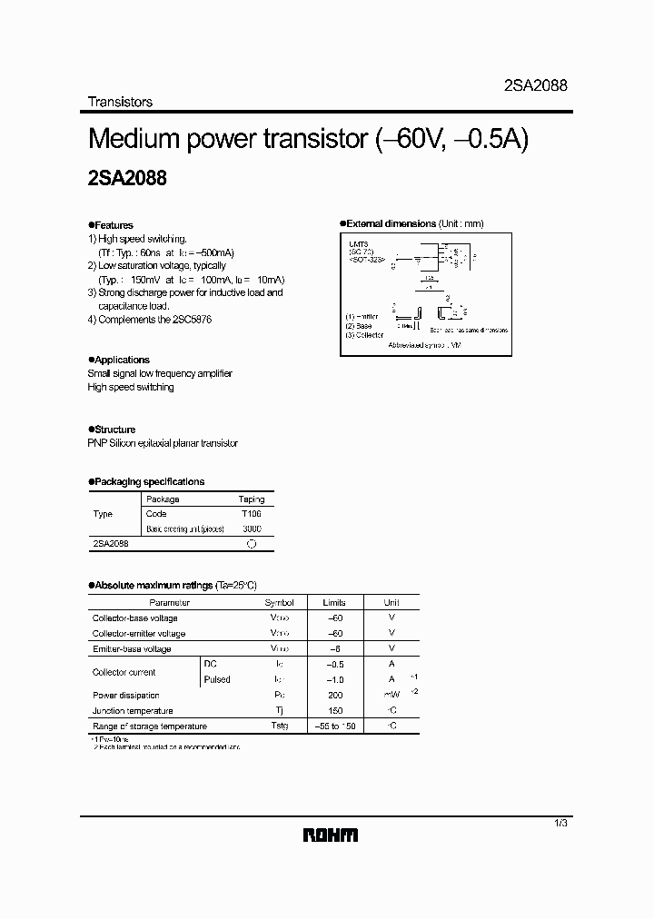 2SA2088_6192.PDF Datasheet