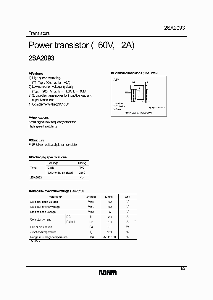 2SA2093_6194.PDF Datasheet