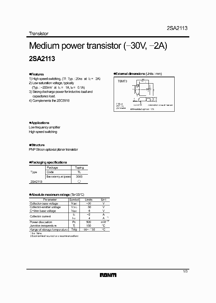 2SA2113_6196.PDF Datasheet