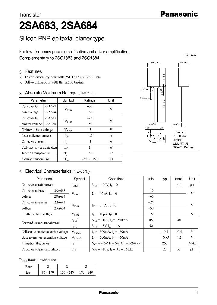 2SA683_6381.PDF Datasheet