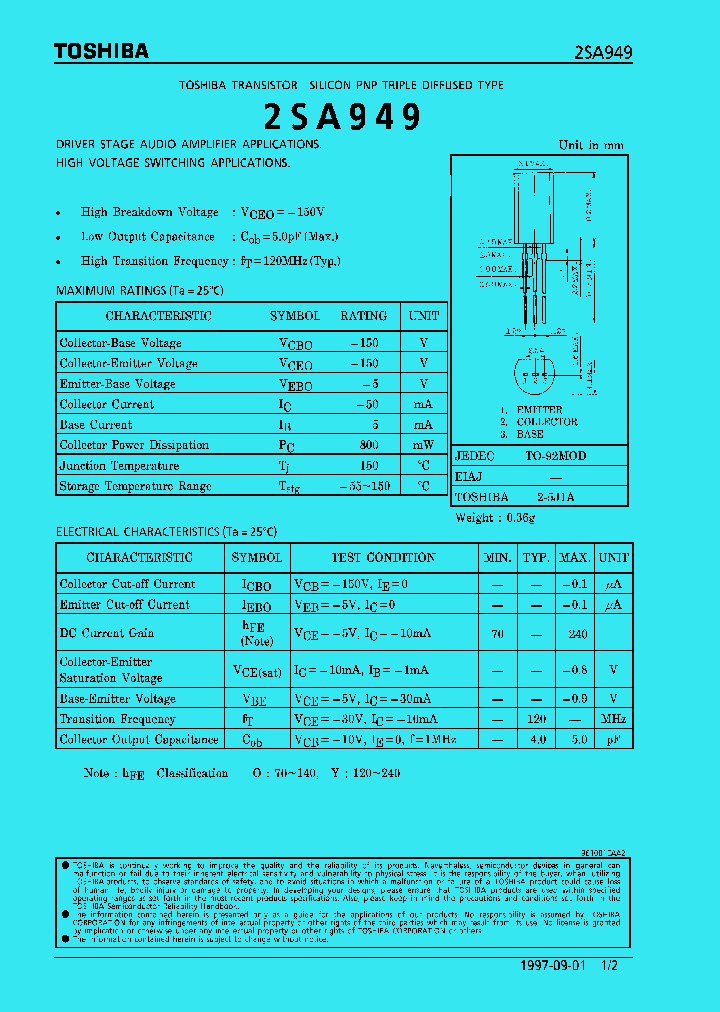 2SA949_6678.PDF Datasheet