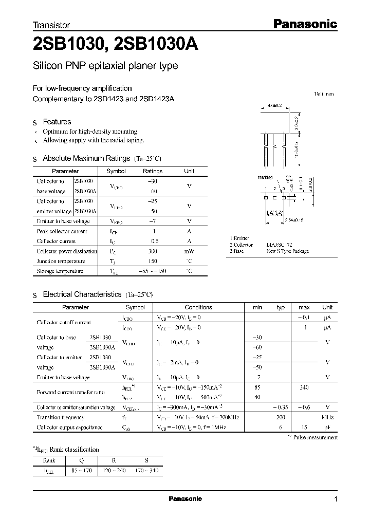 2SB1030_6709.PDF Datasheet