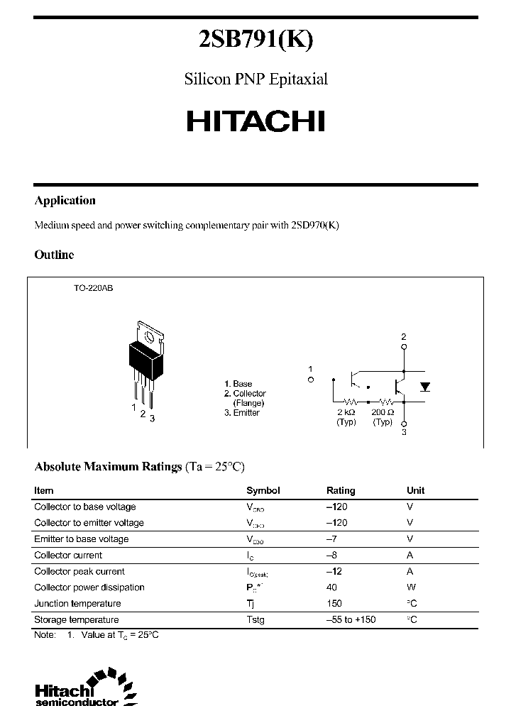 2SB791_6926.PDF Datasheet