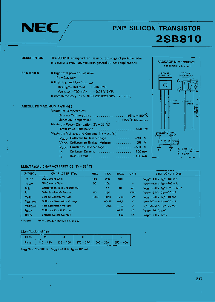 2SB810_6941.PDF Datasheet