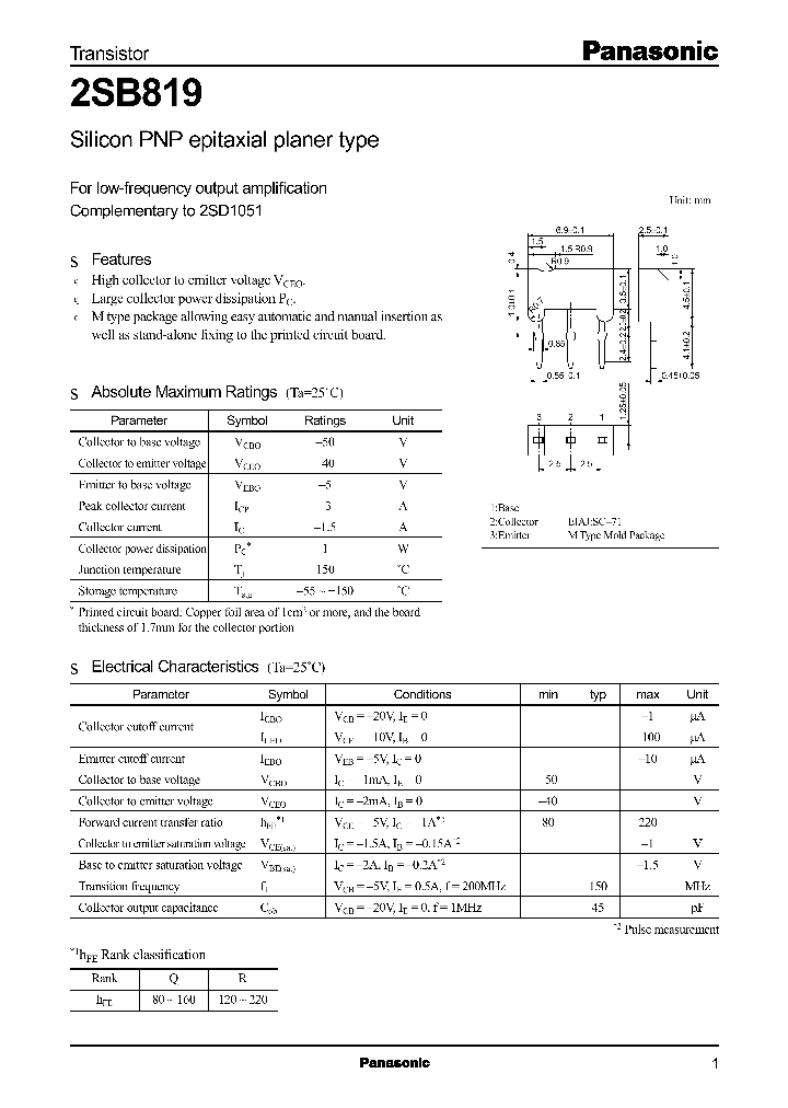 2SB819_6945.PDF Datasheet