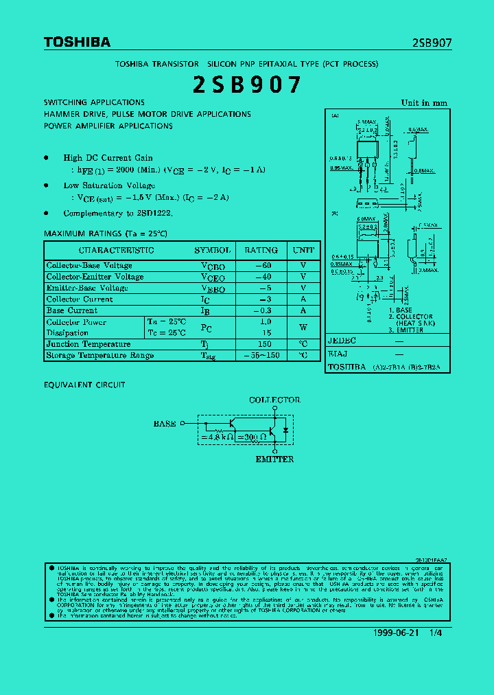 2SB907_6984.PDF Datasheet