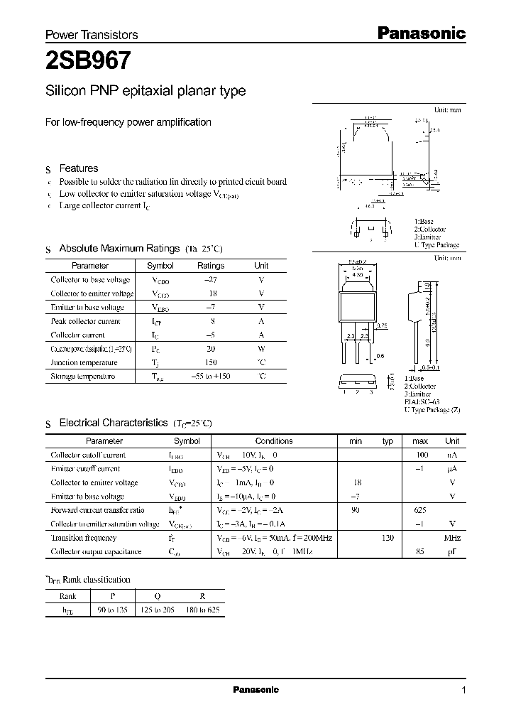 2SB967_7051.PDF Datasheet