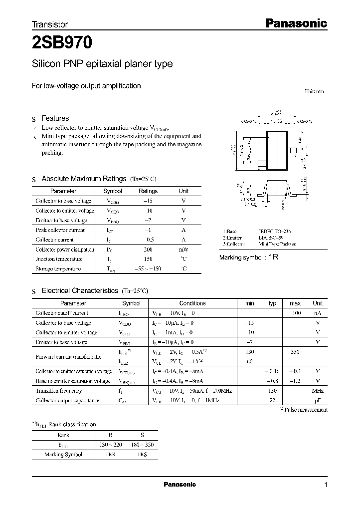2SB970_7053.PDF Datasheet