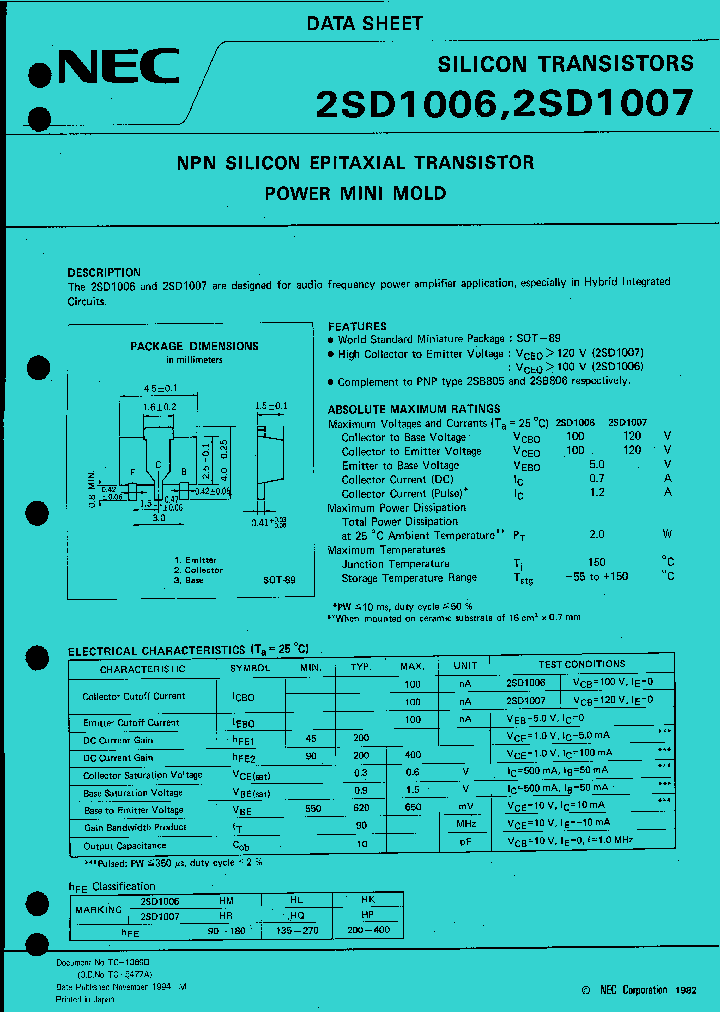 2SD1006_7202.PDF Datasheet