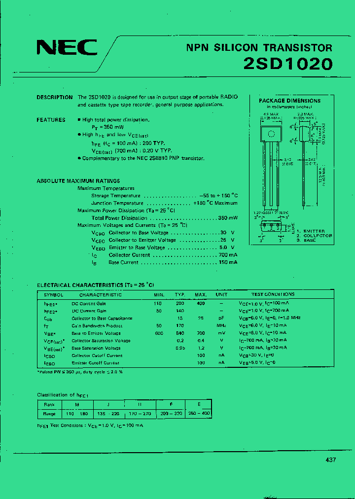 2SD1020_7208.PDF Datasheet