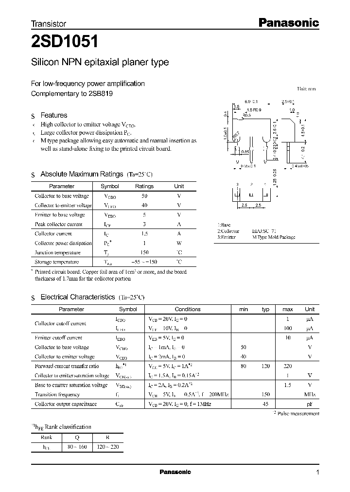 2SD1051_7224.PDF Datasheet