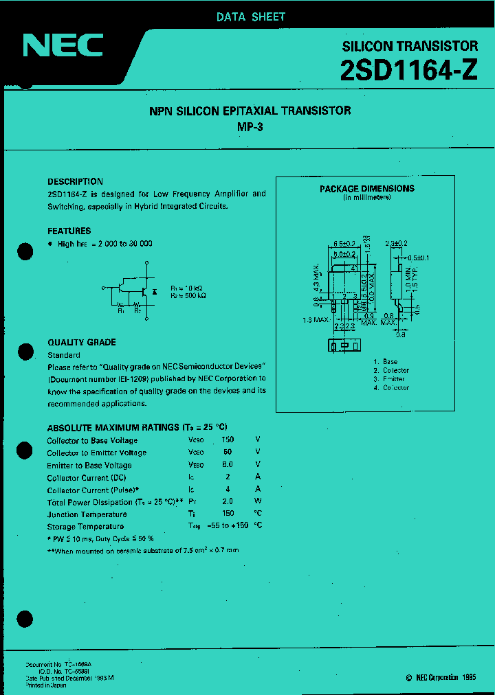 2SD1164-Z_7270.PDF Datasheet