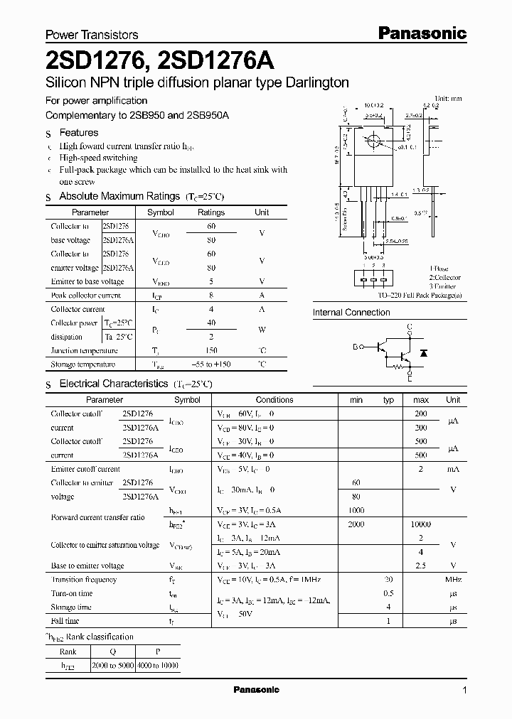 2SD1276_156268.PDF Datasheet