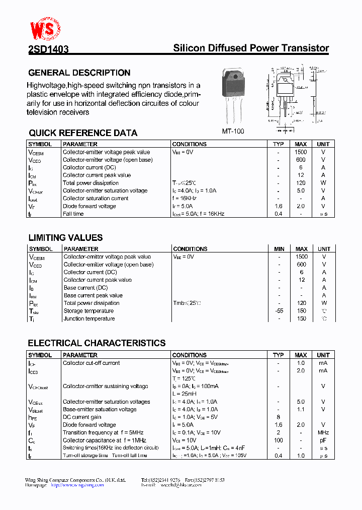 2SD1403_189319.PDF Datasheet