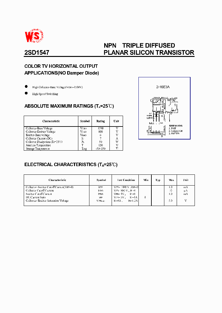 2SD1547_145312.PDF Datasheet