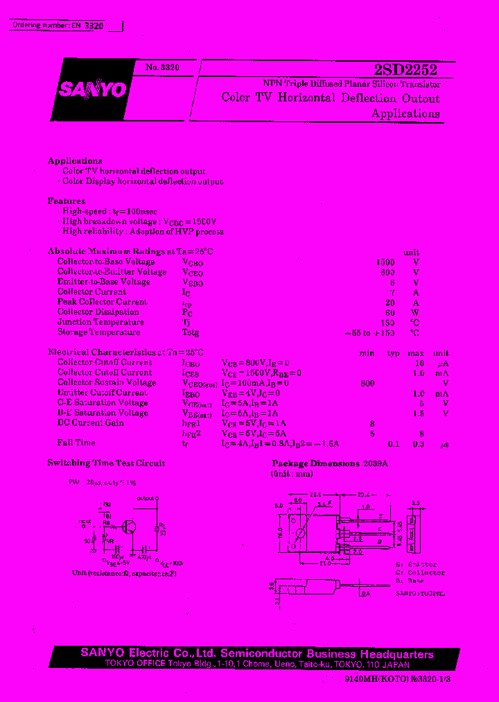 2SD2252_161128.PDF Datasheet