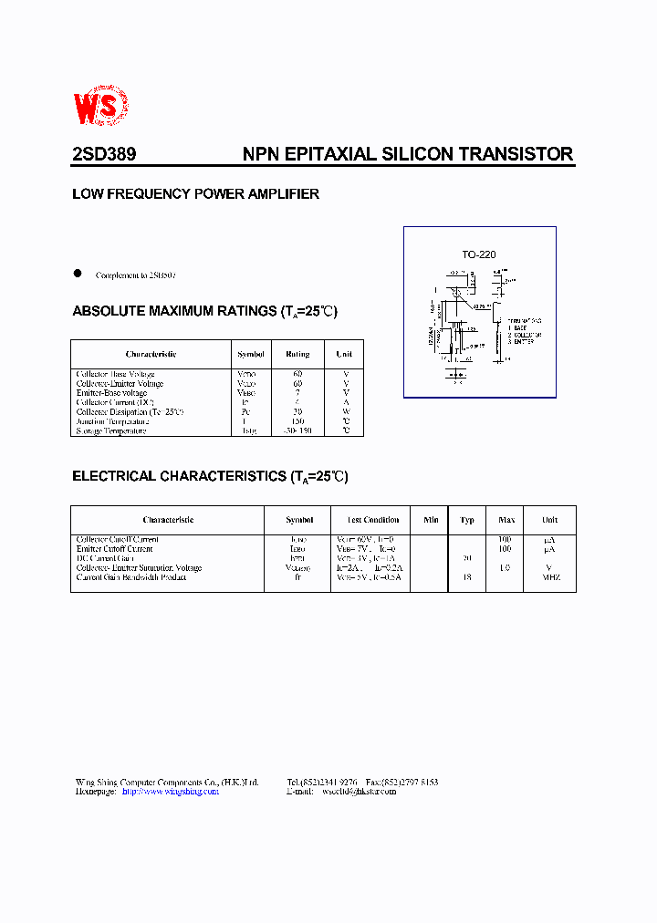 2SD389_7308.PDF Datasheet