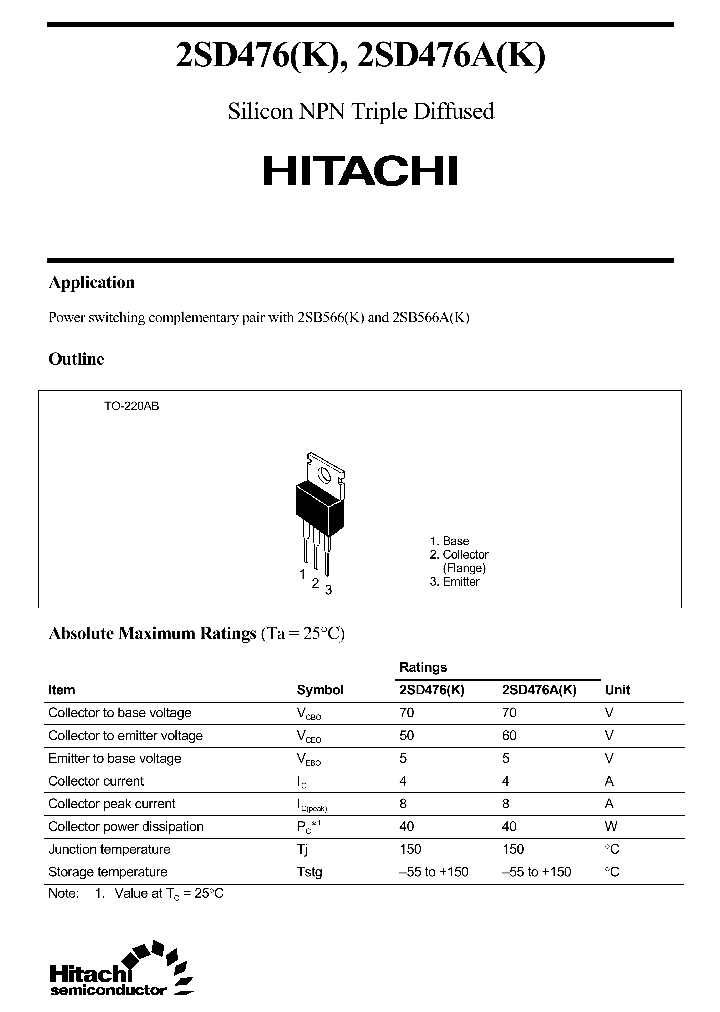 2SD476_7321.PDF Datasheet