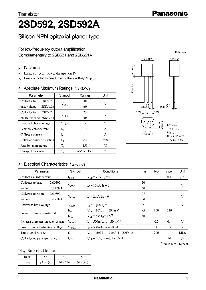2SD592_7334.PDF Datasheet
