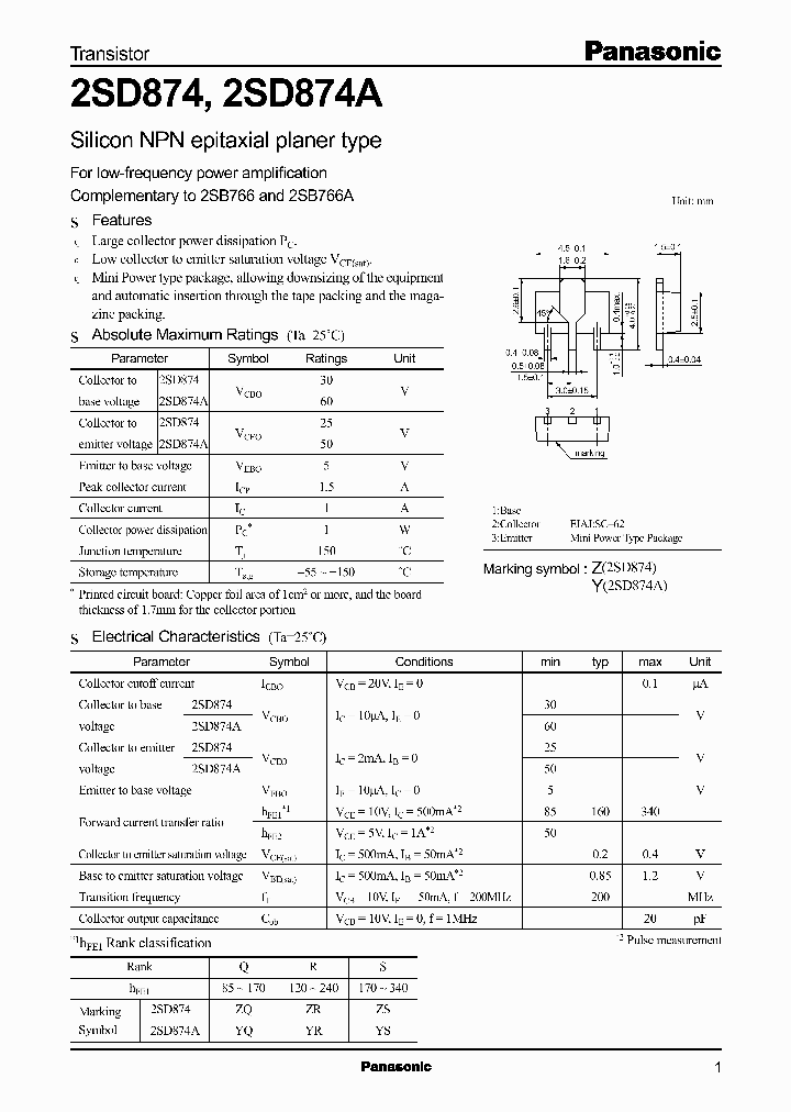 2SD874_7449.PDF Datasheet