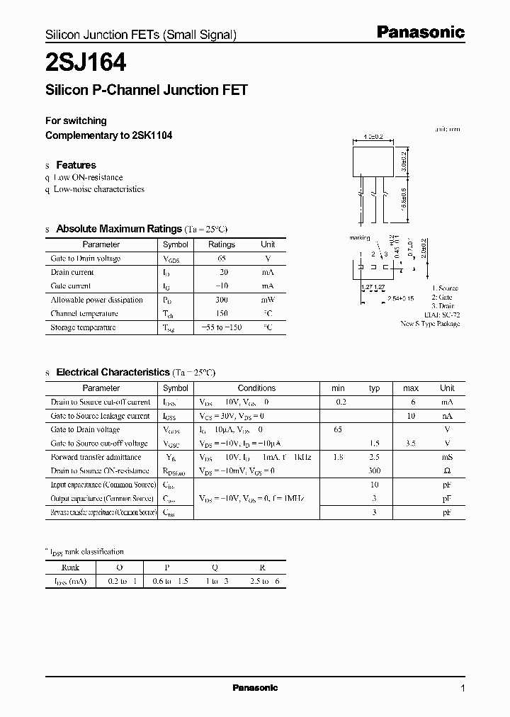 2SJ164_12688.PDF Datasheet