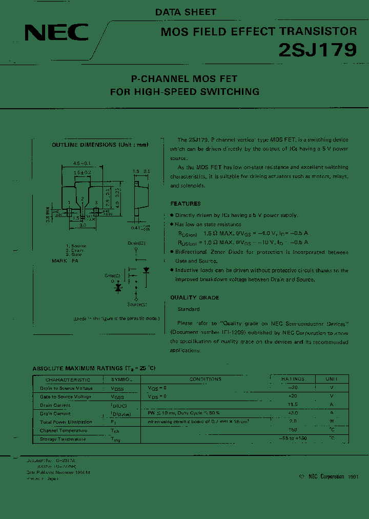 2SJ179_12696.PDF Datasheet