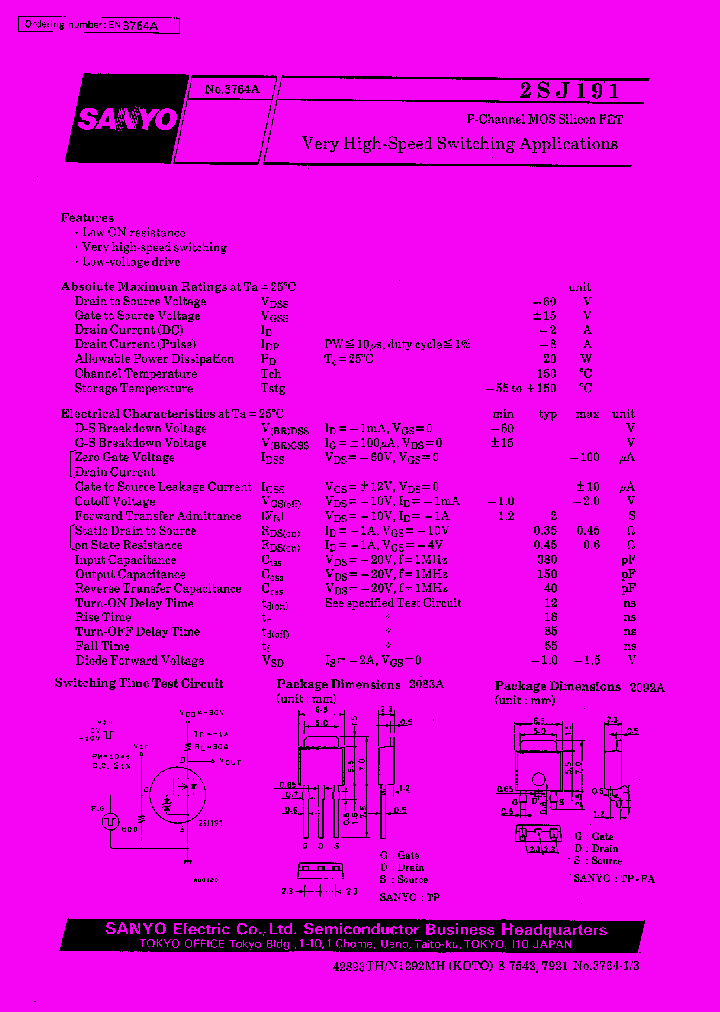 2SJ191_12708.PDF Datasheet