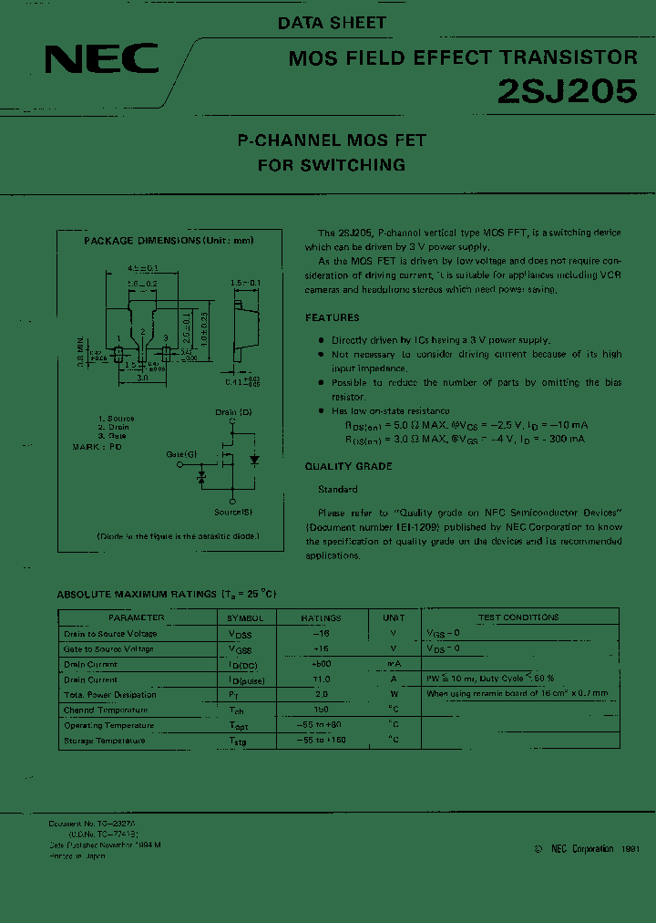 2SJ205_12721.PDF Datasheet
