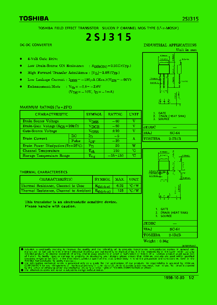 2SJ315_12784.PDF Datasheet