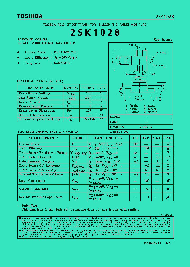 2SK1028_12377.PDF Datasheet