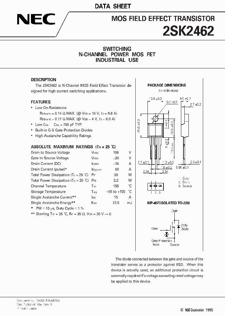 2SK2462_190789.PDF Datasheet