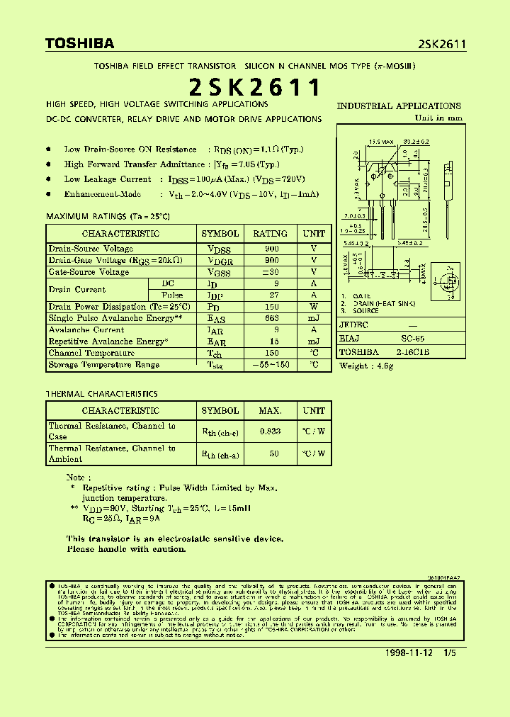 2SK2611_182784.PDF Datasheet