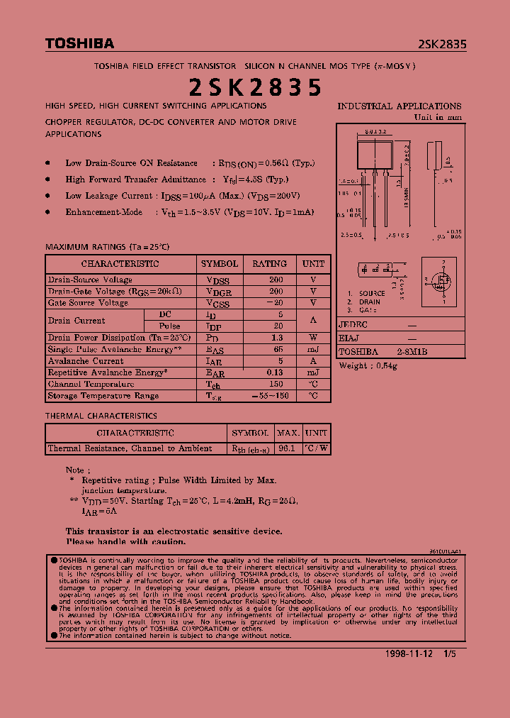 2SK2835_178244.PDF Datasheet