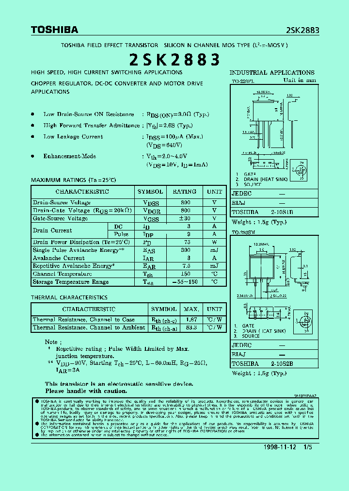 2SK2883_77138.PDF Datasheet