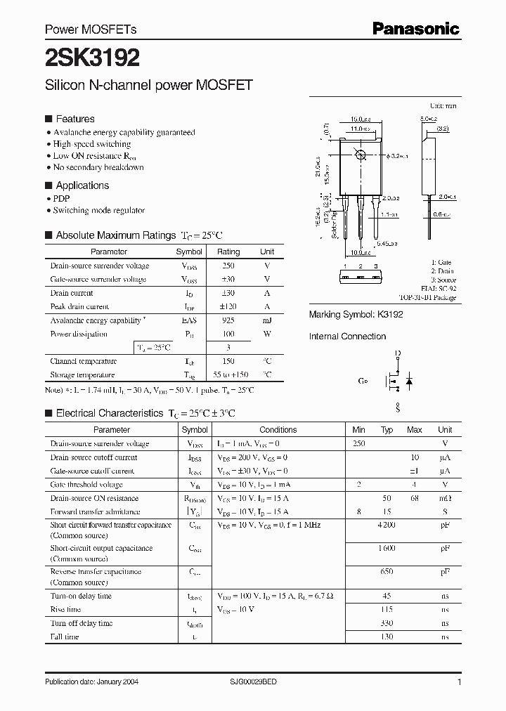 2SK3192_38643.PDF Datasheet
