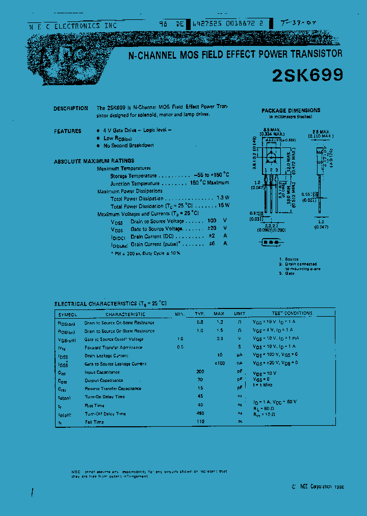 2SK699_12551.PDF Datasheet