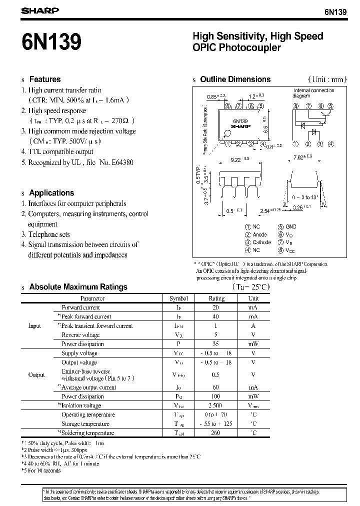 6N139_108403.PDF Datasheet