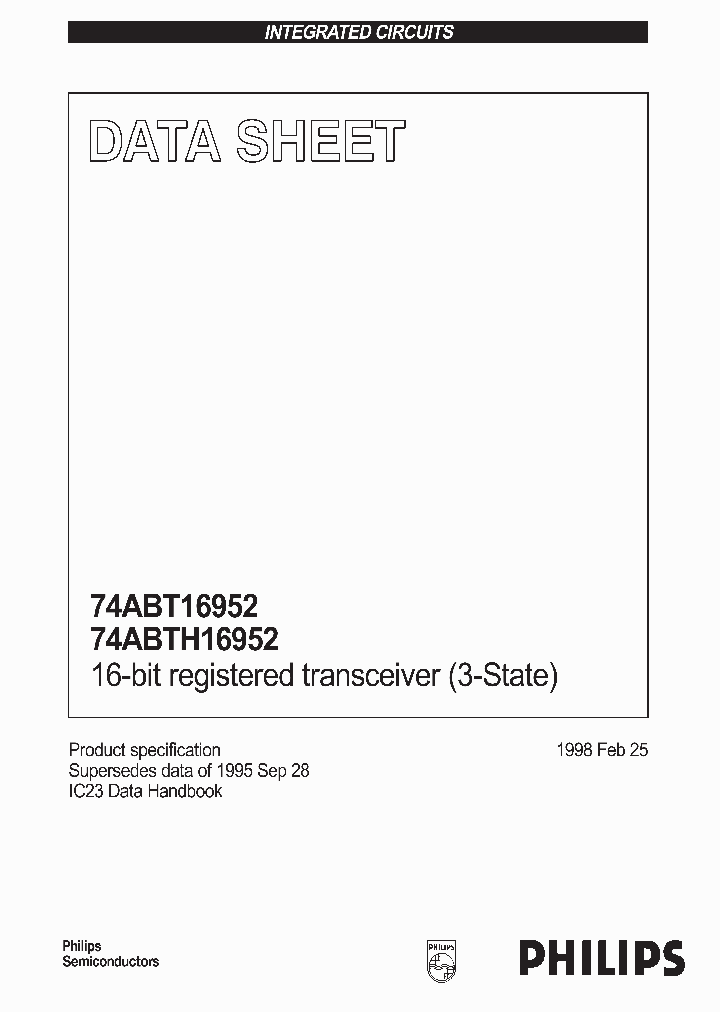 74ABT16952_132003.PDF Datasheet