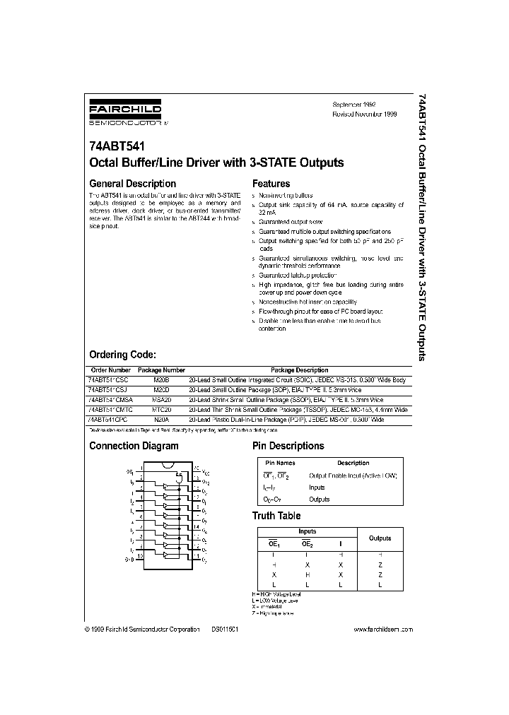 74ABT541CMSA_96994.PDF Datasheet