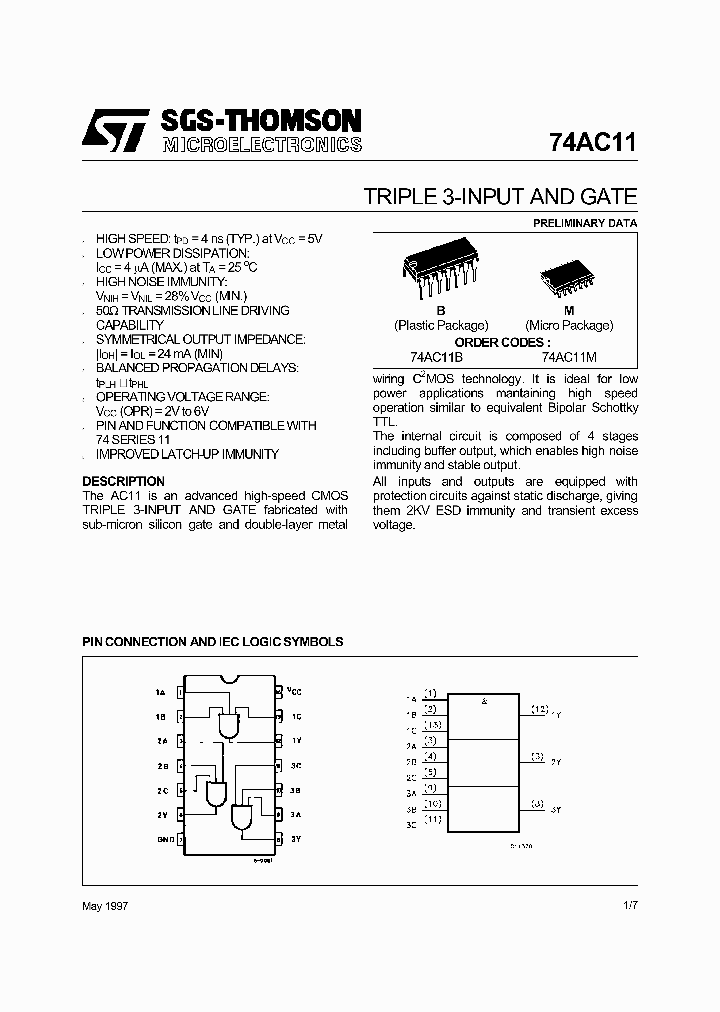 74AC11_8740.PDF Datasheet
