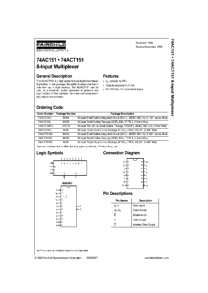 74AC151_95450.PDF Datasheet