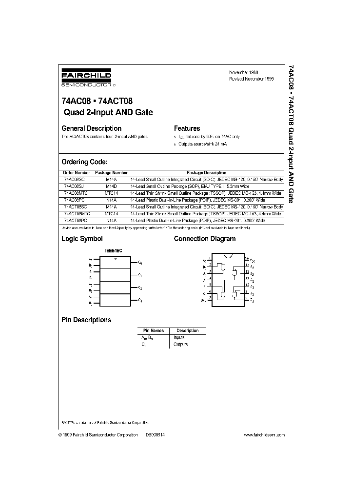 74AC08MTC_8724.PDF Datasheet