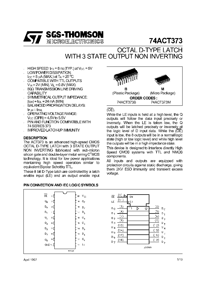 74ACT373_187756.PDF Datasheet
