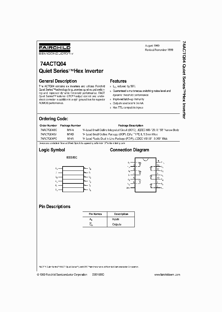 74ACTQ04_17179.PDF Datasheet